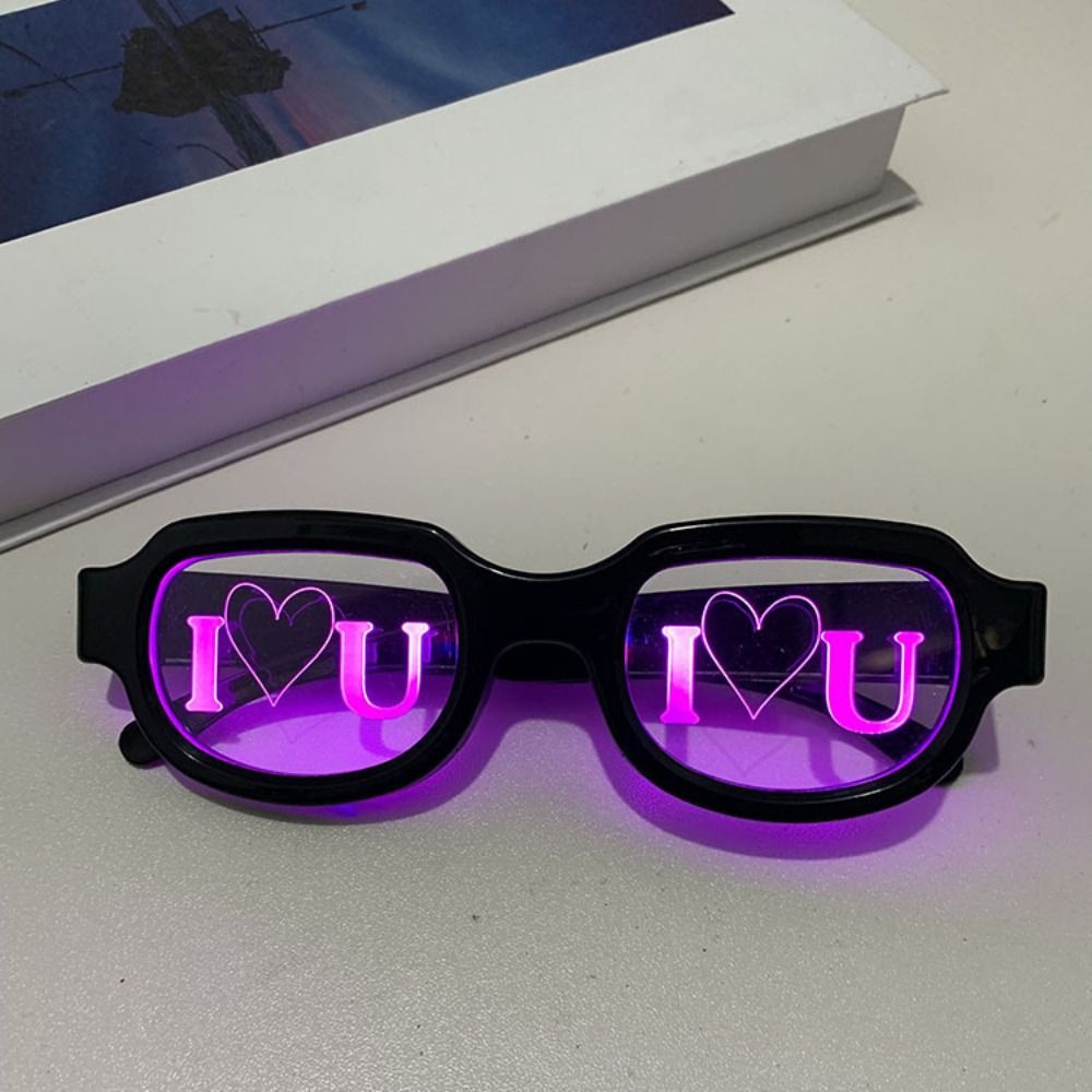 Glow In The Dark Party Glasses - Okulary LED z efektem specjalnym, świecące