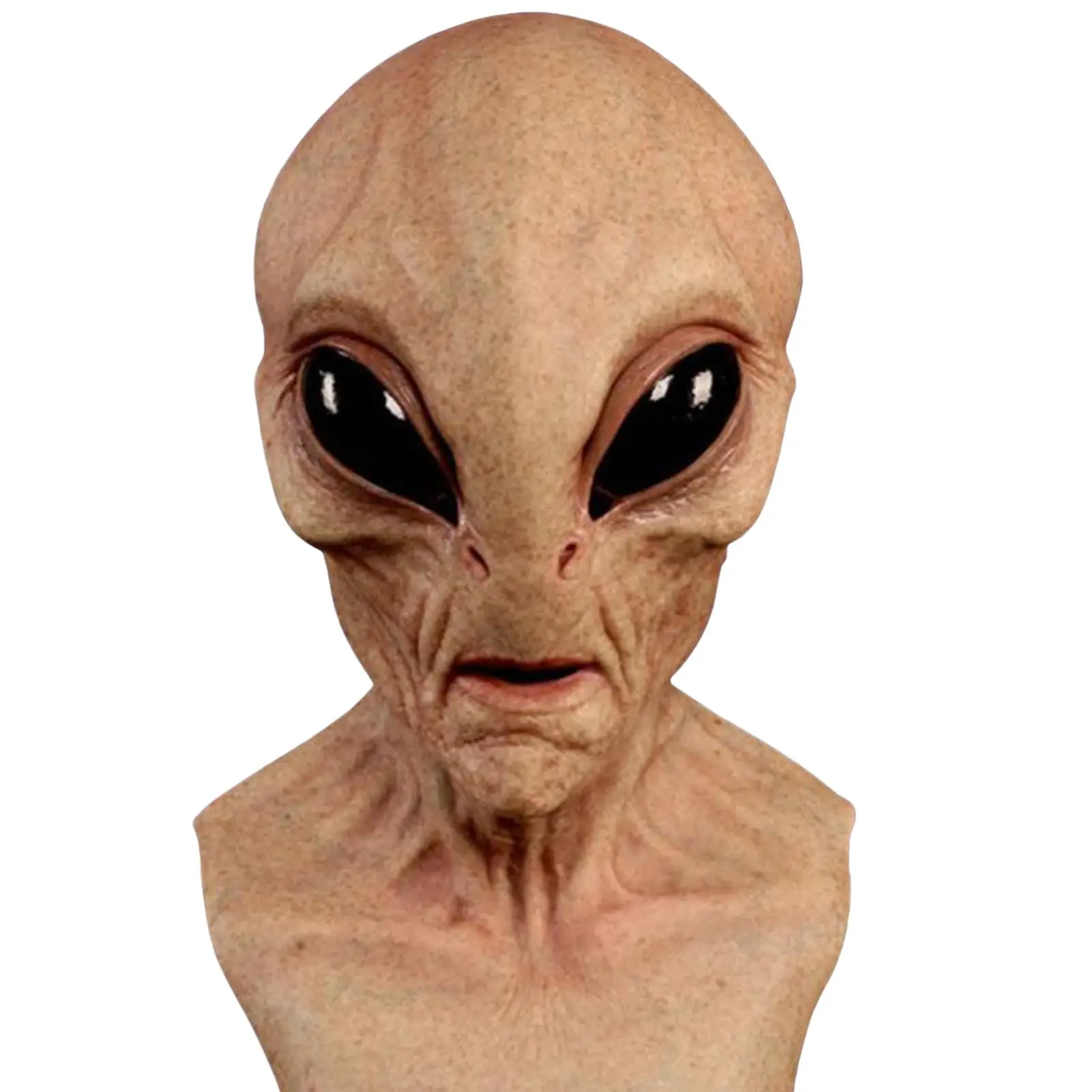 Latex Alien Mask Realistic - Maska obcego istoty na Halloween, realistyczna,