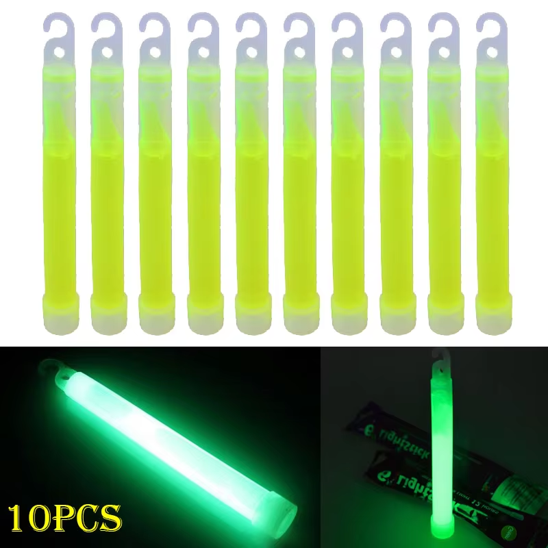 Glow In The Dark Party Glasses - 1-20 sztuk świecących pałeczek z haczykiem,