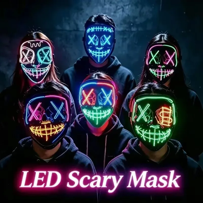Akcesoria na imprezę Halloween – Led Purge Mask Halloween recenzja i cena