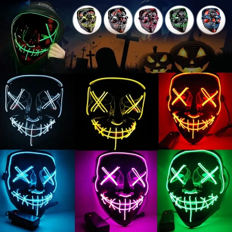 Akcesoria na imprezę Halloween – Led Purge Mask Halloween recenzja i cena