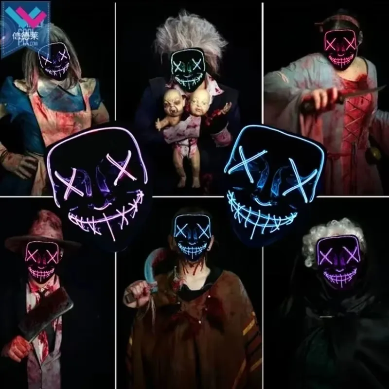 Akcesoria na imprezę Halloween – Led Purge Mask Halloween recenzja i cena