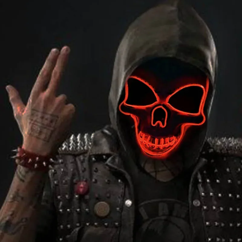 Maska czaszki na Halloween, ma – Led Purge Mask Halloween recenzja i cena